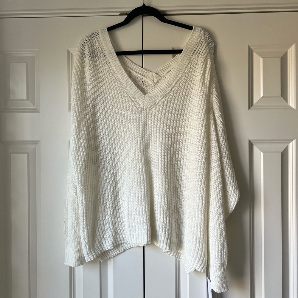 NWT goodnight macaroon white oversized sweater